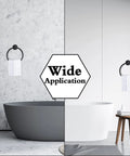 Matte Black Towel Ring For Bathroom And Kitchen Wall Mount, Heavy-Duty Stainless Steel Towel Holder in design setting.