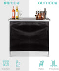 Portable Pop Up Bar Table For Indoor Outdoor Parties And Tailgates With Carrying Case Storage Shelf Removable Skirt Party Ready