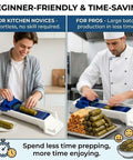 Lumpia Roller Machine For Fast Even Rolling And Easy DIY Lumpia Maker For Quick No-Fuss Uniform Spring Rolls 2 Pack in action