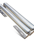 Galvanized Steel Roller With Bracket Set For Conveyor Systems And Woodworking Projects Pro Grade Built To Last 1.5 Inch Diameter 36 Inch Length Rollers 2 Pack