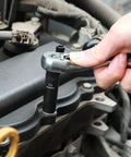 Using 1/4 Inch Drive Master Impact Socket Set, 50-Piece, 6-Point SAE and Metric, From 5/32 to 9/16 Inch and 4mm to 15mm on engine