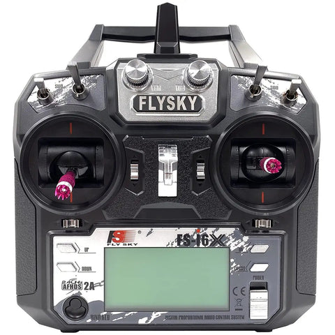 10 Channel 2.4GHz RC Transmitter With FS-iA10B Receiver And Upgrade Cable For Helicopter Plane Quadcopter Glider Mode 2 Front View