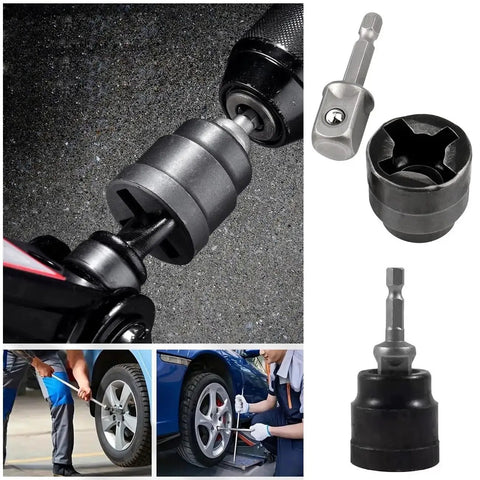 Two Pack Scissor Jack To Impact Driver Adapter Set For One Half Inch Wrenches And One Quarter Inch Hex Bits Ditch The Car Jack Or Ratchet