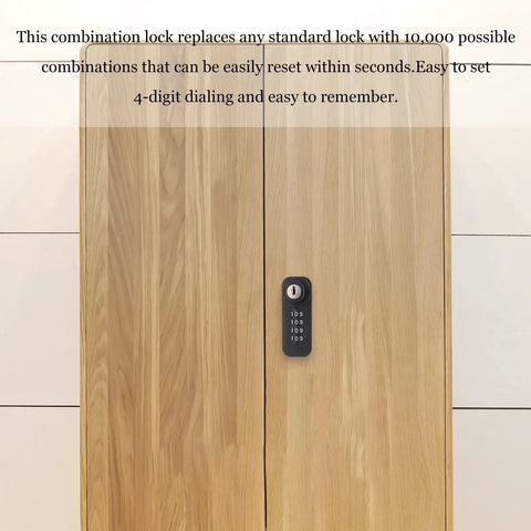 4 Digit Mechanical Cam Lock For Steel And File Cabinets Portable Vertical Cabinet Door Lock on wood cabinet