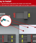 Step-by-step installation of Generator Interlock Kit For Square D QO And Homeline Panels, 150A Or 200A, 1 3/8 Inch Spacing