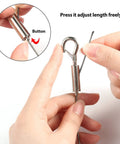 Built Like a Tank Adjustable Picture Hanging Wire Four Pack Features Heavy Duty Stainless Steel Cable for easy length adjustment.