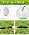 Instructions for installing the Hundred Piece Drip Irrigation Barbed Couplings Set for One Quarter Inch Tubing with hot water.