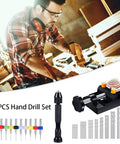 37 Piece Pin Vise Hand Drill Kit For Jewelry Making Mini Manual Drill Set with tools and accessories for crafts