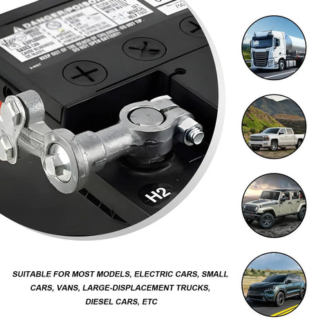 Heavy Duty Battery Connectors Converting Top Post To Side Terminal For Cars Trucks And Boats, showing connection detail on a battery.