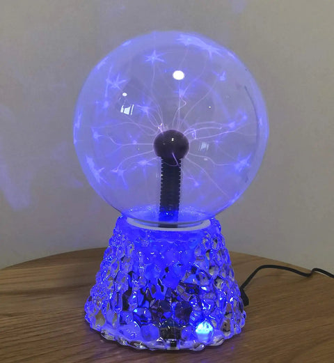 Blue Plasma Ball Interactive Light Show for the Extra Large Electric Warming Tray With 3 Temperature Settings