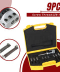 Nine Piece One Half Inch Carbide Boring Bar Set With MT2 Handle And Three Eighths Inch Sixteen Thread Two Inch Boring Bars