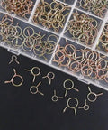 Heavy Duty Fuel Line Hose Clamp Kit 250 Pieces With 10 Sizes From 5mm To 14mm Iron Zinc Plated Clips