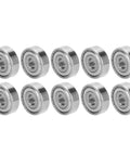 Top Rated Stainless Steel Ball Bearing Set For Skateboards And Longboards Plus Roller Skates Super Smooth S627Z Bearings High Speed Low Noise 7x22x7mm Size Drag Reduction Kit For Pros That Slays Every Session Game, 10 sealed bearings