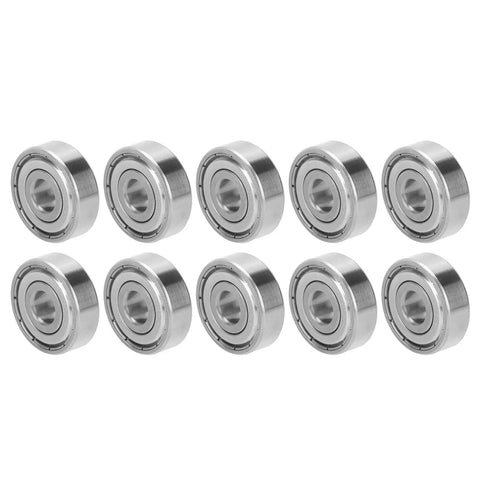 Top Rated Stainless Steel Ball Bearing Set For Skateboards And Longboards Plus Roller Skates Super Smooth S627Z Bearings High Speed Low Noise 7x22x7mm Size Drag Reduction Kit For Pros That Slays Every Session Game, 10 sealed bearings