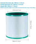Replacement Air Purifier Filter For Dyson Compatible Tower Purifier And Pure Cool Link Models TP01 TP02 TP03 AM11 BP01 dimensions
