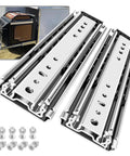 Beefy Heavy Duty Drawer Slides 470 Lb Load Capacity Full Extension Ball Bearing Side Mount Rails 12 To 60 Inch with hardware
