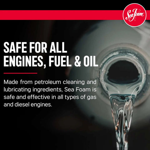 Motor Treatment With Fuel System Cleaner Stabilizer And Oil Treatment For Gas And Diesel Engines liquid pouring