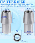 Three Quarters Inch 16 Thread Weld In Bung Tube Adapter Kit For Left Hand And Right Hand Heim Joint Universal Weld In Tubing Heavy Duty Fabrication Accessory For Off Road Truck And DIY Suspension Linkage, 1.25 OD