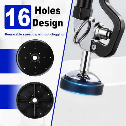 16 holes design of black spray face for 3 Pack Pre-Rinse Spray Valve Repair Kit for Most 1.42 GPM Commercial Sink Faucet Dish Sprayer