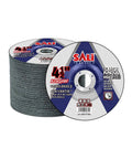 Straight Shooter 25 Pack Of 4.5 Inch Depressed Center Grinding Wheels forged from tough aluminum oxide for metal grinding.