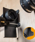 Built Tough 4 Inch Wall Mount Blast Gate With Bracket For Dust Collector, Pack Of Two, install showing ABS housing and mounting flanges.