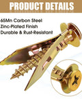 Self Drilling Drywall Anchors With Screws Kit For Drywall And Sheetrock Heavy Duty Metal Expansion Wall Anchors With Zinc Plating
