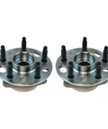 Two Piece Wheel Bearing And Hub Assembly Set For 2010-2017 Equinox, 2014-2017 Impala, metal hubs with bolt studs, front view