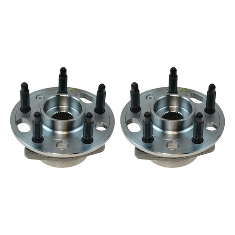 Two Piece Wheel Bearing And Hub Assembly Set For 2010-2017 Equinox, 2014-2017 Impala, metal hubs with bolt studs, front view