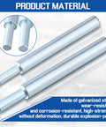 Two Pcs Drop In Anchor Tool Set For Concrete And Stone, Expansion Anchors for secure fastening, galvanized steel rods close-up