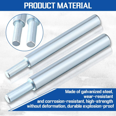 Two Pcs Drop In Anchor Tool Set For Concrete And Stone, Expansion Anchors for secure fastening, galvanized steel rods close-up
