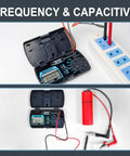 Pocket Size Dope Digital Multimeter With Auto Range For DC And AC Voltage And Current, Resistance, Capacitance, Frequency, Diode