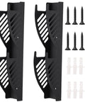 Two Pack Jack Stand Wall Mount Organizers For Garage Heavy Duty Solid Steel Vertical Storage Racks with screws and anchors