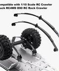 Beefy Stiff Leaf Spring Suspension Steel Bar Kit For 1 To 10 Scale RC Rock Crawler Compatible With RC4WD D90 shown installed