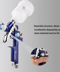 Premium Air Paint Sprayer With 0.8mm Nozzle And 125Cc Gravity Cup for easy disassembly and repair.