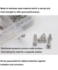 Heavy Duty 140 Piece M4 Machine Screw Assortment Kit Featuring Pan Head Phillips Drive Bolts In Top Notch 304 Stainless Steel with screws.