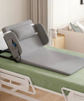 Top Tier Electric Lifting Backrest With Remote Control For Powerful Recline Support 2 To 80 Degree Adjustable Angle in gray fabric.
