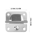 Stainless Steel Camping Cooler Hinge Replacement Kit 4 Pcs Heavy Duty Hinges For Outdoor Freezer DIY Cooler Repair Hardware Easy Install Rustproof Weather Resistant And Long Lasting, showing front view of one hinge with dimensions labeled