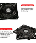 12 Inch Bar Stool Swivel Plate Replacement 360 Degree Turntable Base With Ball Bearing Swivel For Swivel Chairs And Bar Stools Rotating Brackets And More Heavy Duty Rust Resistant Smooth Rotation, black steel plate