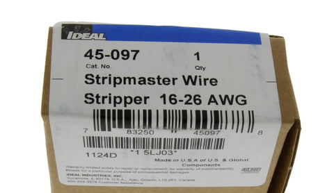 Box of Stripmaster Manual Wire Strippers For 16 To 26 AWG Handheld Electrician Tool For Quick One Step Stripping Precision Ground Jaws