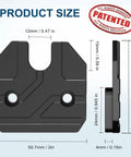 Dimensions of Ram 1500 Sun Visor Repair Kit 2019-2026, 2 Pack Aluminum Visor Clips for Trucks, durable aluminum alloy clip replacement.