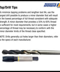 Image showing Pro Grade 6-32 UNC Spiral Flute Tap Forged From Heavy Duty Hsse V3 Steel for precise blind hole tapping.