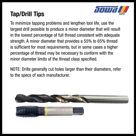 Image showing Pro Grade 6-32 UNC Spiral Flute Tap Forged From Heavy Duty Hsse V3 Steel for precise blind hole tapping.