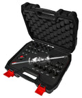 24-Piece Slide Hammer Kit in case, includes universal threaded adapters, male and female M3-M20, for auto repair and dismantling.