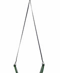 Green Zip Line Swing Seat With Nylon And Powder Coated Alloy Steel Build 250 Pound Weight Limit 40 Inch Height Super Fun To Ride