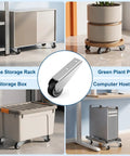 Heavy Duty Low Profile Caster Door Support Wheel Replacement For Garden Gates Rustproof Stainless Steel And Rubber Roller in office storage.