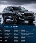 SUV with vehicle fitment list for Rear Brake Kit With Drilled And Slotted Rotors And Ceramic Pads For Silverado 1500 Sierra 1500 Suburban