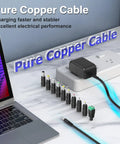 Reliable 8V 1A AC To DC Charger With 10 Interchangeable Jacks UL Listed Regulated Output Energy Efficiency VI Overload Overcurrent Overvoltage And Overheat Protection Safe Charging Of 8 Volt Devices, pure copper cable