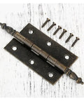 Self Closing Reversible Door Hinge With Antique Bronze Finish 6 Hole Mount Heavy Duty Cabinet And Furniture Hardware shown
