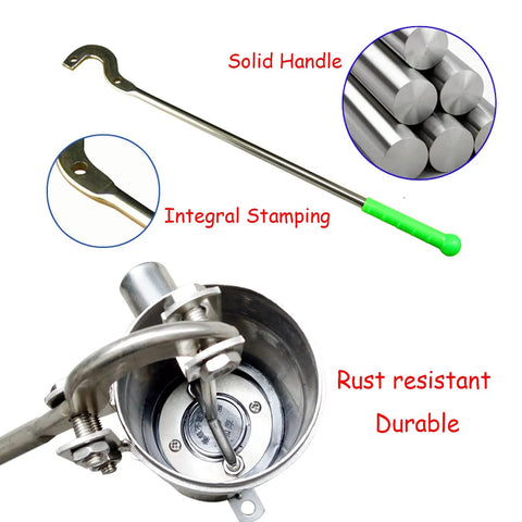 Components of Stainless Steel Manual Well Pump For Home And Garden Water Suction Hand Pump Pitcher Pump For Wells Up To 26 Feet Durable Groundwater Pump With Easy Crank And Food Grade Safety