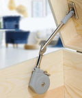 Folding Cabinet Hinges With 105 Degree Opening, No Slam Quiet Soft Close For Toy Box Drawer And Wardrobe in cabinet lid